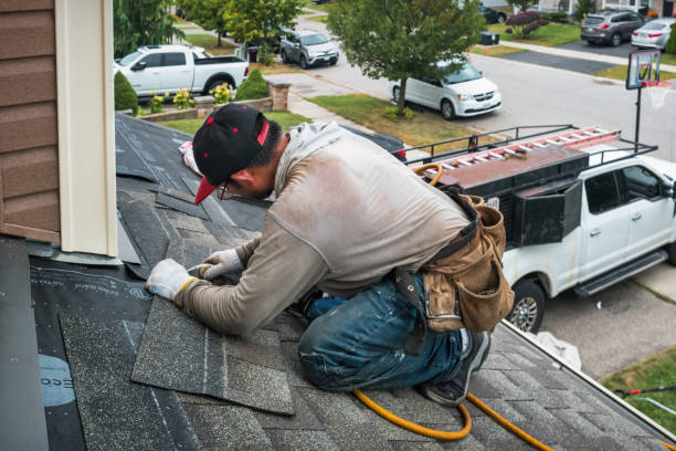 Professional Roofing technician working in Hillburn, NY